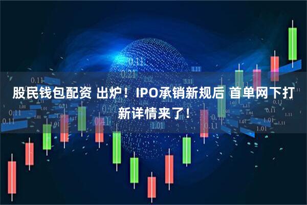 股民钱包配资 出炉！IPO承销新规后 首单网下打新详情来了！