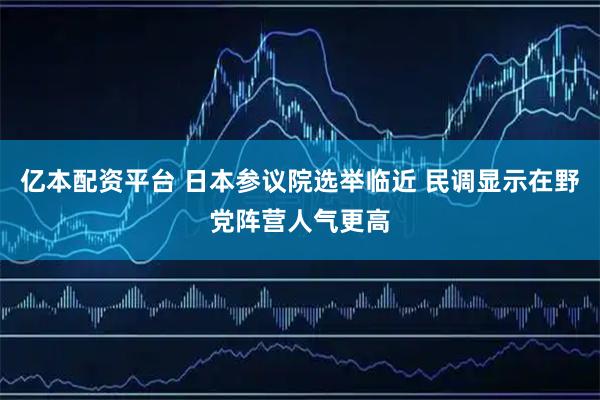亿本配资平台 日本参议院选举临近 民调显示在野党阵营人气更高